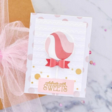 Spellbinders, Etched Dies from Birthday Celebrations Collection, Color Block Balloons (S4-1201)