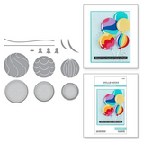 Spellbinders, Etched Dies from Birthday Celebrations Collection, Color Block Balloons (S4-1201)