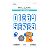 Spellbinders Etched Dies, Game Days Collection By Justine Dvorak, Jersey Numbers Set (S4-1295)