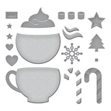 Spellbinders Etched Dies From Merry Mug & Circle Delights Collection By Nichol Spohr, Merry Mug Creations (S4-1311)