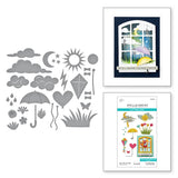 Spellbinders Etched Dies By Tina Smith, Up In The Air View, Windows With A View (S4-1331)