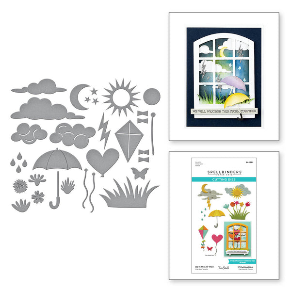 Spellbinders Etched Dies By Tina Smith, Up In The Air View, Windows With A View (S4-1331)