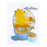 Spellbinders, Etched Dies Say Cheese Classic Pooh Collection, Pooh's Hunny Pot (S4-1428)