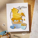 Spellbinders, Etched Dies Say Cheese Classic Pooh Collection, Pooh's Hunny Pot (S4-1428)
