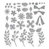 Spellbinders Etched Die, From Beautiful Wreaths Collection By Suzanne Hue, Garden Wreath Add-Ons