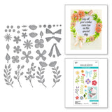 Spellbinders Etched Die, From Beautiful Wreaths Collection By Suzanne Hue, Garden Wreath Add-Ons