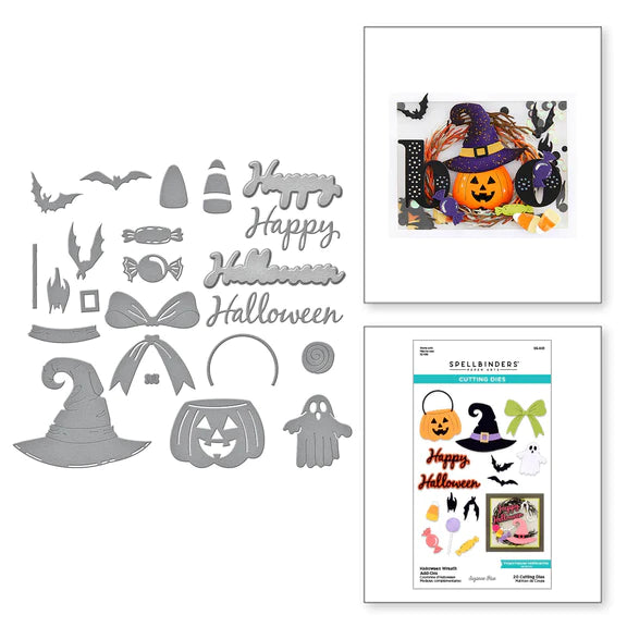 Spellbinders, Etched Dies By Suzanne Hue, Halloween Wreath Add-Ons (S5-601)