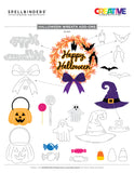 Spellbinders, Etched Dies By Suzanne Hue, Halloween Wreath Add-Ons (S5-601)