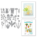 Spellbinders Etched Dies By Tina Smith, Botanical Solarium, Windows With A View (S5-620)