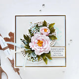 Spellbinders Etched Dies By Susan Tierney-Cockburn, Double & Single Peonies (S6-169)
