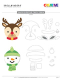 Spellbinders Etched Dies By Nichol Spohr, Merry Mug & Circle Delights, Santa's Festive Circle Crew (S6-223)