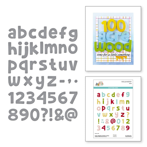 Spellbinders, Etched Dies Say Cheese Classic Pooh Collection, Pooh's Alphabet, Numbers & More (S6-249)