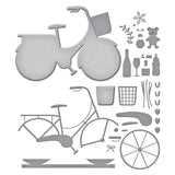 Spellbinders Etched Dies By Bibi Cameron, Big Bicycle (S7-246)