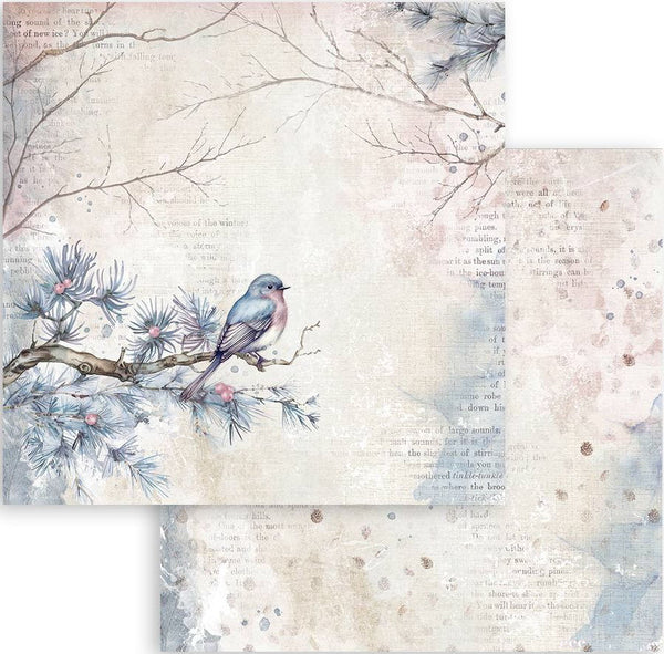 Stamperia, Double-Sided Cardstock 12"X12", Create Happiness Dewdrops, Bird (SBB1033)