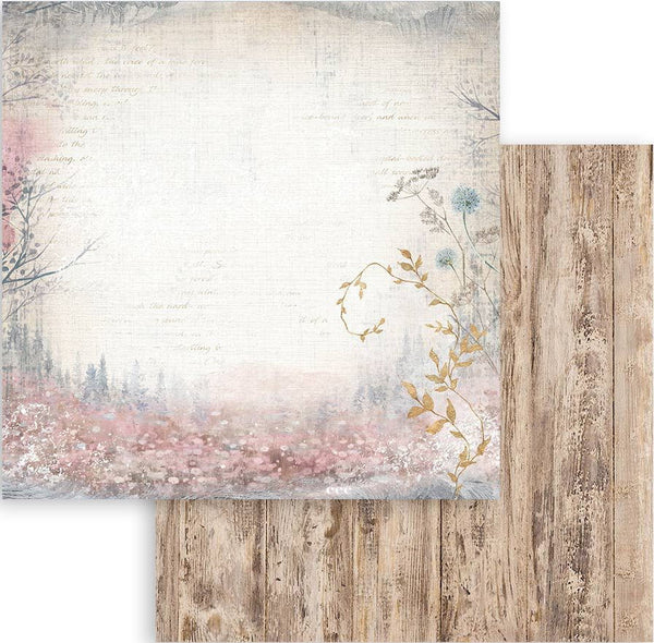 Stamperia, Double-Sided Cardstock 12"X12", Create Happiness Dewdrops, Wood (SBB1035))