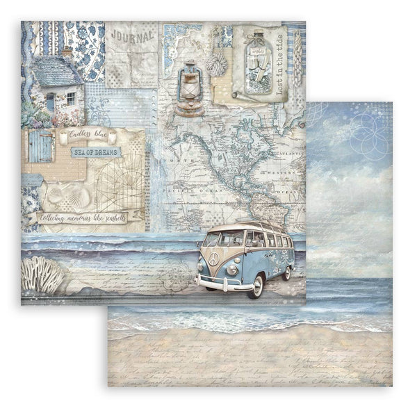 Stamperia Double-Sided Cardstock 12"X12", Silent Sea, Van