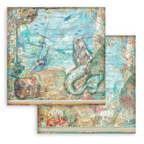 Stamperia Double-Sided Paper Pad 12"X12" 10/Pkg, Songs Of The Sea, 10 Designs/1 Each