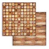Stamperia Maxi Backgrounds Double-Sided Paper Pad 12"X12", Coffee And Chocolate, 10 Designs/1 Each