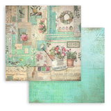 Stamperia Double-Sided Paper Pad 12"X12" 10/Pkg, Garden, 10 Designs/1 Each