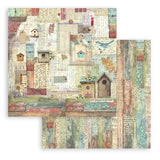 Stamperia Double-Sided Paper Pad 12"X12" 10/Pkg, Garden, 10 Designs/1 Each