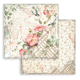 Stamperia, Double-Sided Paper Pad 8"X8" 10/Pkg, House of Roses
