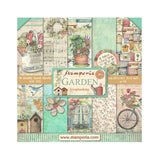 Stamperia, Double-Sided Paper Pad 8"X8" 10/Pkg, Garden