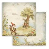 Stamperia, Romantic Collection, Paper Pad 8"X8" 10/Pkg, Hidden Grove
