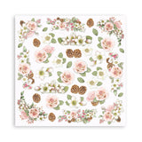 Stamperia, Double-Sided Paper Pad 8"X8" 10/Pkg, Roseland, 10 Designs/1 Each