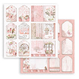 Stamperia, Double-Sided Paper Pad 8"X8" 10/Pkg, Roseland, 10 Designs/1 Each