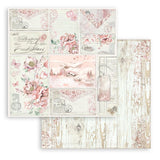 Stamperia, Double-Sided Paper Pad 8"X8" 10/Pkg, Roseland, 10 Designs/1 Each