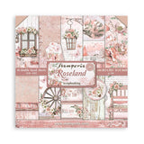 Stamperia, Double-Sided Paper Pad 8"X8" 10/Pkg, Roseland, 10 Designs/1 Each