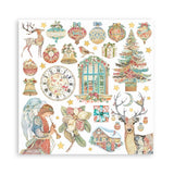 Stamperia, Double-Sided Paper Pad 8"X8" 10/Pkg, Christmas Greetings