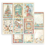 Stamperia, Double-Sided Paper Pad 12"X12" 10/Pkg, Christmas Greetings