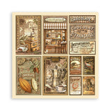 Stamperia Single-Sided Paper Pad 8"X8" 22/Pkg, Coffee And Chocolate