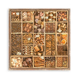 Stamperia Single-Sided Paper Pad 8"X8" 22/Pkg, Coffee And Chocolate
