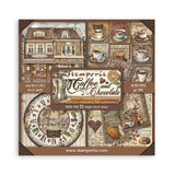 Stamperia Single-Sided Paper Pad 8"X8" 22/Pkg, Coffee And Chocolate