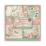 Stamperia Single-Sided Paper Pad 8"X8" 22/Pkg, House of Roses