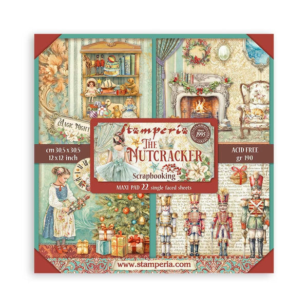 Stamperia, Single-Sided Paper Pad 12"X12" 22/Pkg, The Nutcracker
