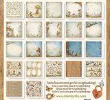 Stamperia, Romantic Collection, Maxi Paper Pad 12"x12" 22/Pkg, Hidden Grove