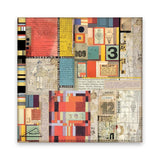 Stamperia, 30X30cm (12"X12") Fabric Sheets, Bauhaus