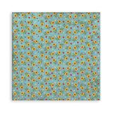 Stamperia Polyester Fabric 12"X12" 4/Pkg, Sunflower Art