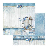 Stamperia, Double-Sided Paper Pad 12"X12" 10/Pkg, Blue Land, 10 Designs/1 Each