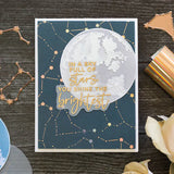 Spellbinders Stencil, Layered Full Moon Stencil from Celestial Zodiacs Collection