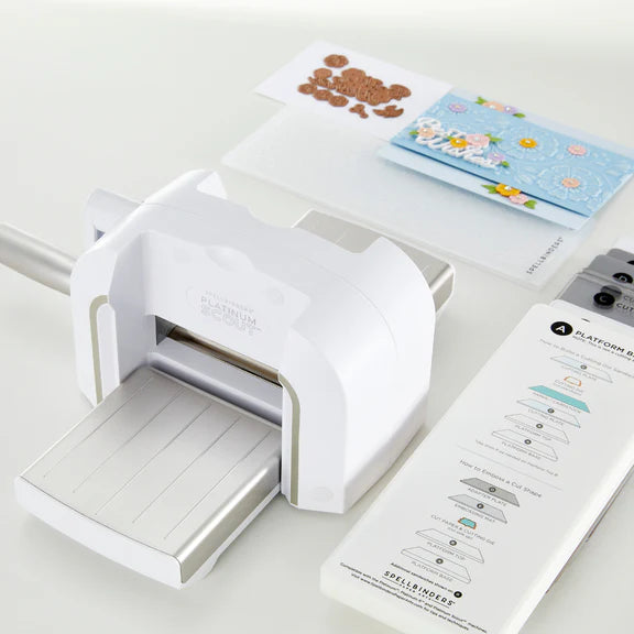 Spellbinders Platinum Scout Die Cutting and Embossing Machine, 3.5" Platform, White **