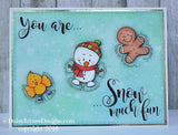 Gerda Steiner Designs, 4"x6" Clear Stamp Set, Snow Angel