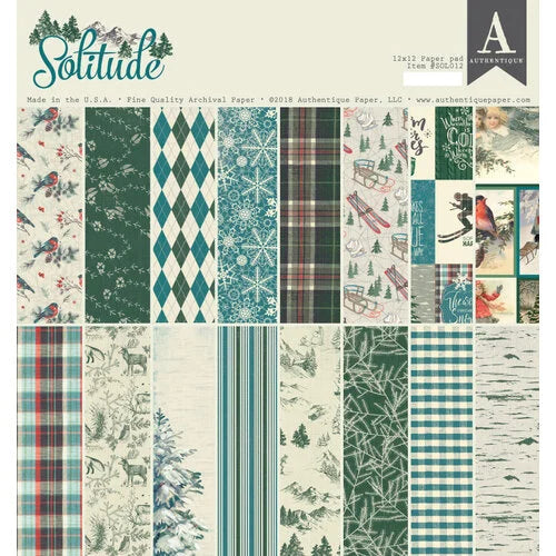 Authentique Collection Kit 12"X12", Solitude