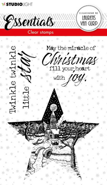 Studio Light, BL Clear Stamp Christmas Star Essentials 105x148mm nr.112