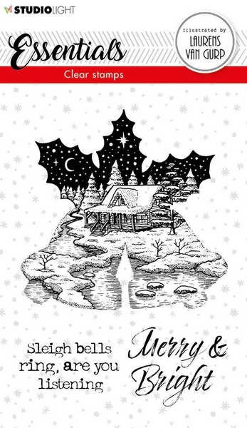 Studio Light, BL Clear Stamp Christmas Bells Essentials 105x148mm nr.114