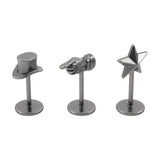Tim Holtz Idea-Ology Metal Adornments 3/Pkg, Figure Stands (TH94306)