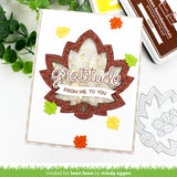 Lawn Fawn, Lawn Cuts Custom Craft Die, Stitched Maple Leaf Frame (LF3249)